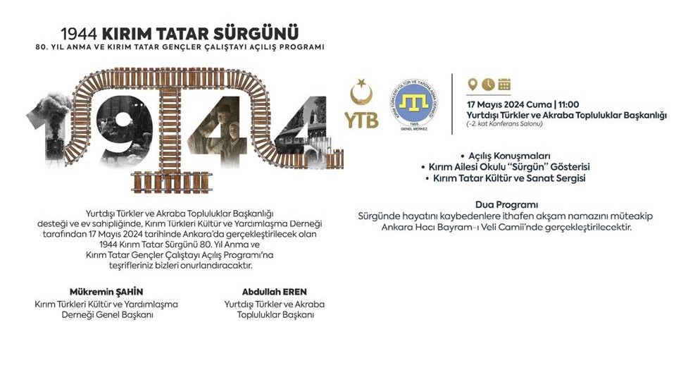 Sürgünün 80. Yılı Anma Programı ve Kırım Tatar Gençler Çalıştayı