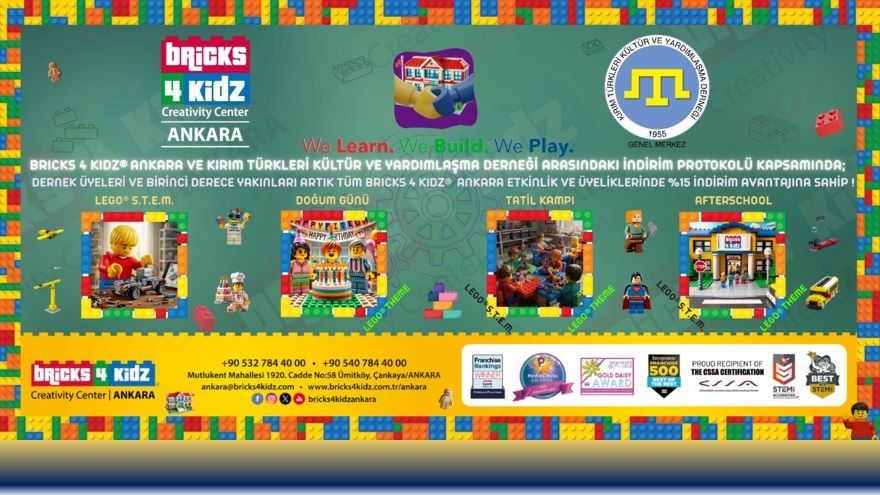 Bricks4Kidz’den Derneğimiz Üyelerine İndirim